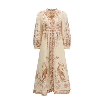 Zimmermann Beige Linen Casual Dress