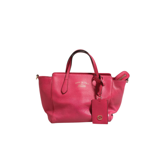 Gucci Swing Leather 2Way Tote Bag