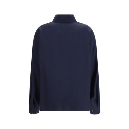 Max Mara Blue Wool Oves Aries Jacket