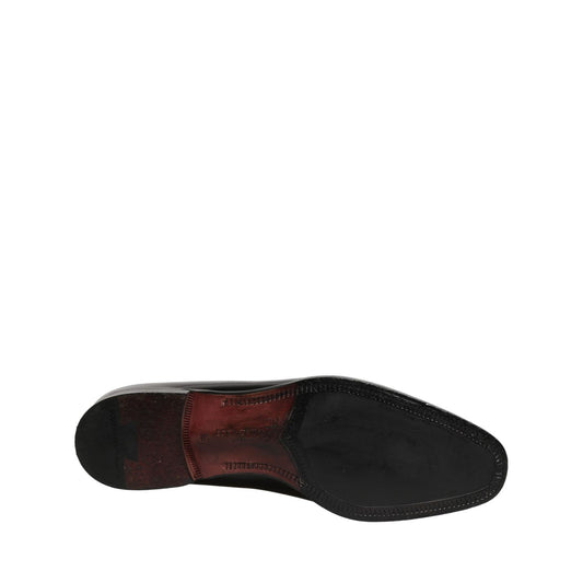 Dolce & Gabbana Black Patent Leather Men Dress Loafers Shoes