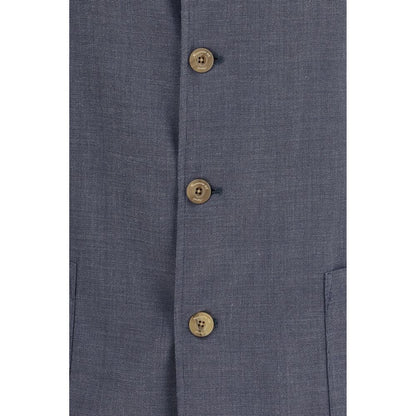 Finamore Gray Wool Oves Aries Jacket