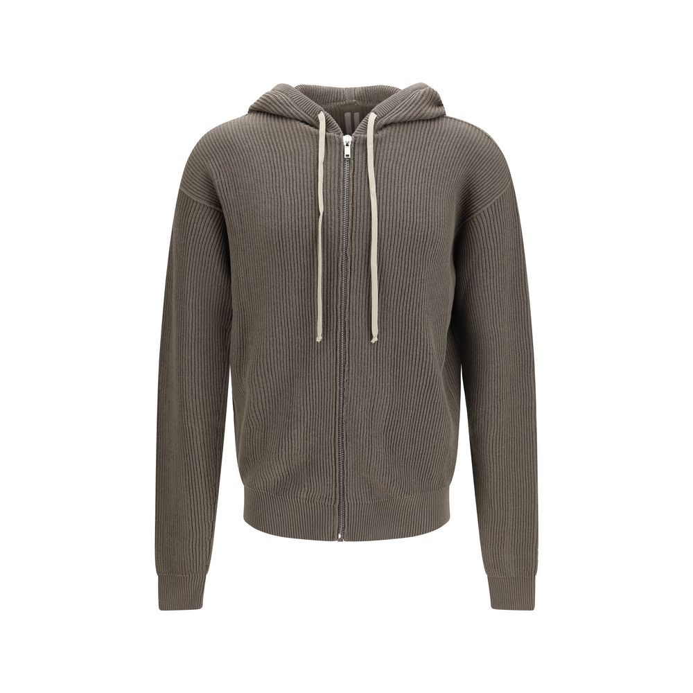 Rick Owens Gray Wool Oves Aries Hoodie
