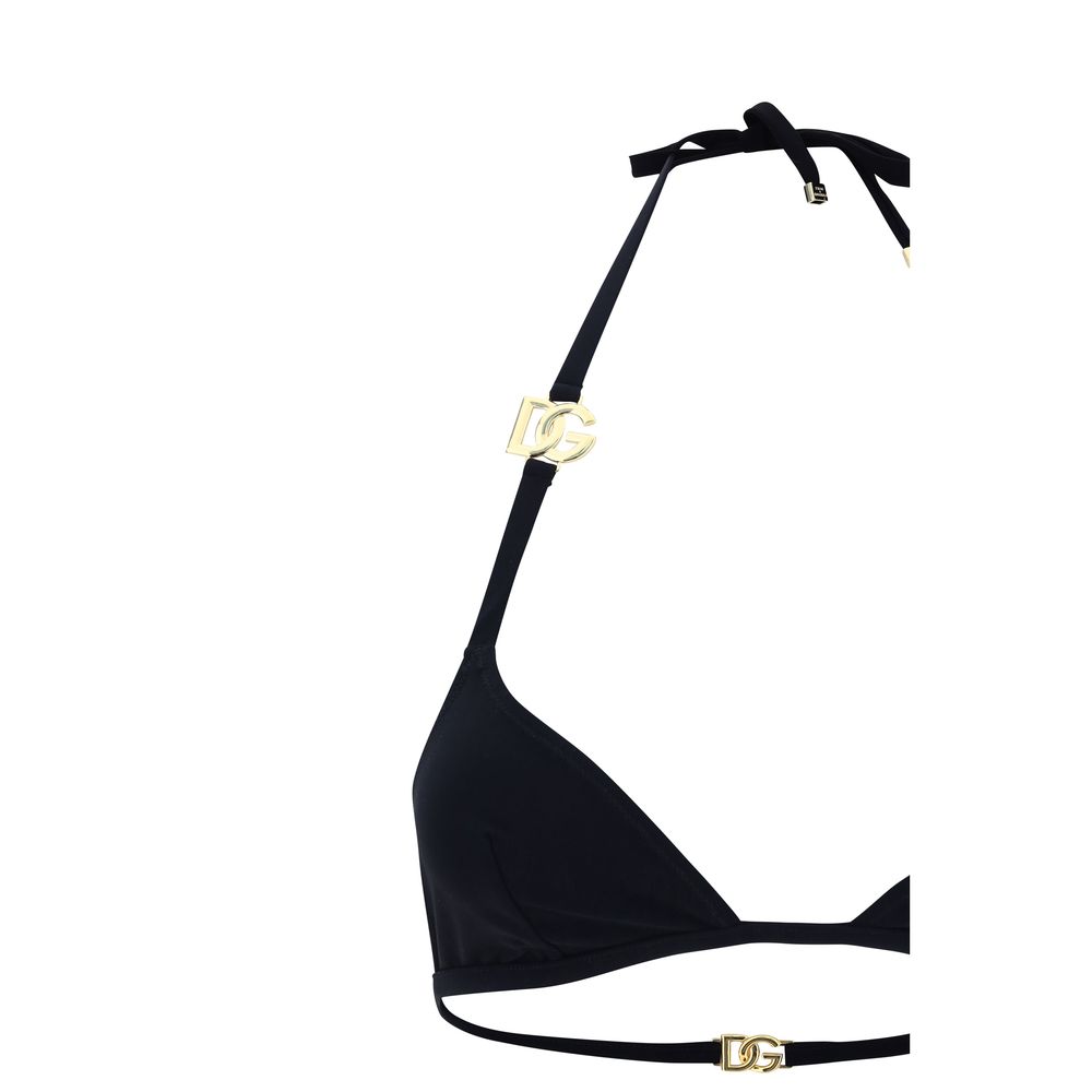 Dolce & Gabbana Black Nylon Bikini