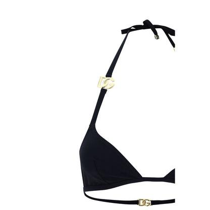 Dolce & Gabbana Black Nylon Bikini