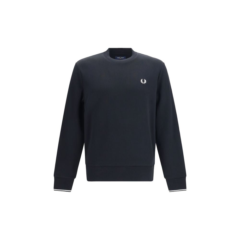 Fred Perry Black Cotton Sweatshirt