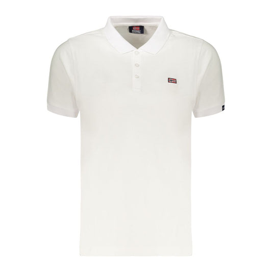 Norway 1963 White Cotton Polo Shirt
