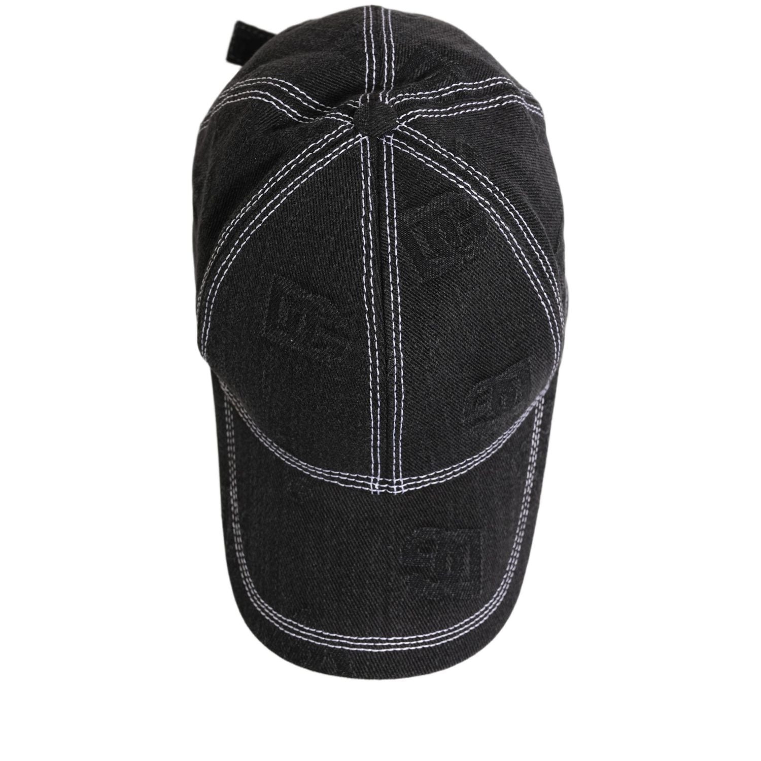 Dolce & Gabbana Men Black Cotton 6 Panel Baseball Capello Hat