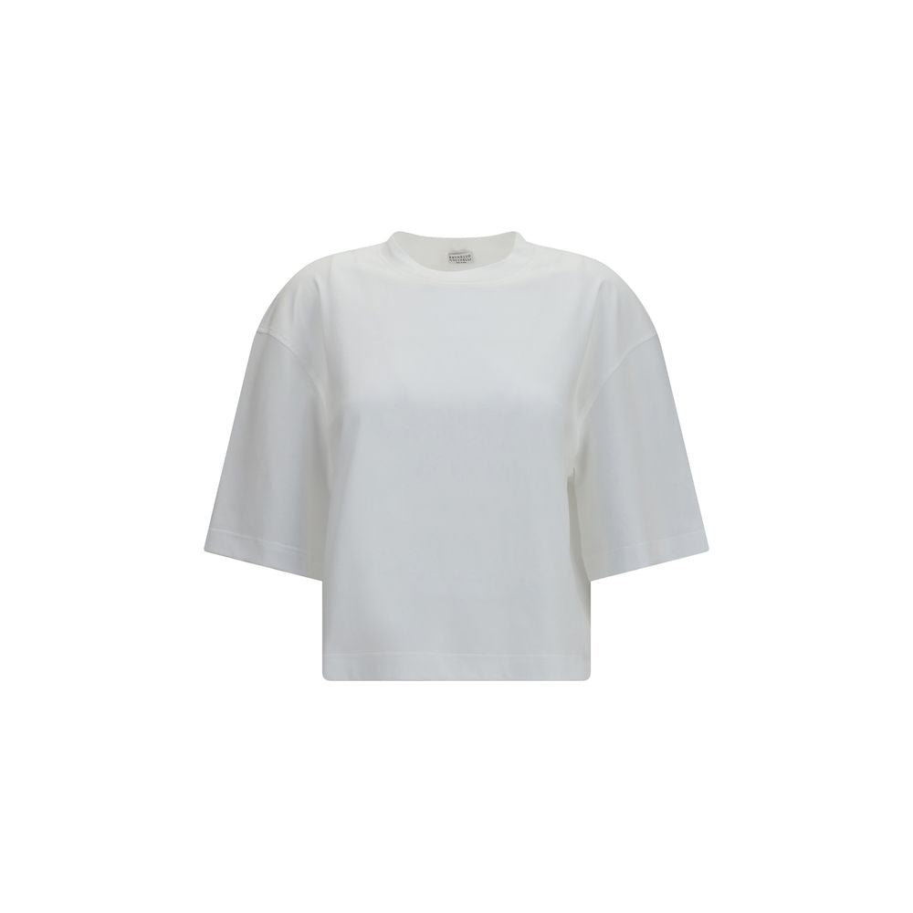 Brunello Cucinelli White Cotton T-Shirt