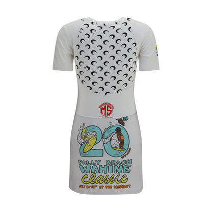 Marine Serre White Cotton Casual Dress
