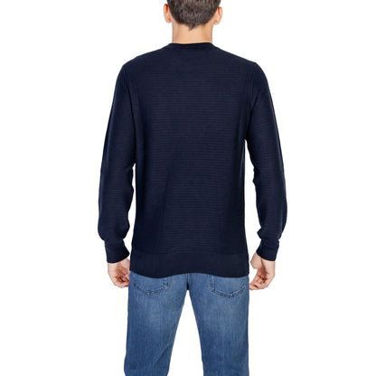 Hugo Boss Blue Cotton Sweatshirt
