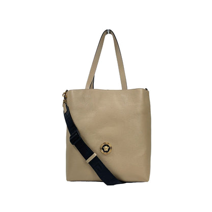 Versace Medusa Large Leather Tote Bag With Pouch