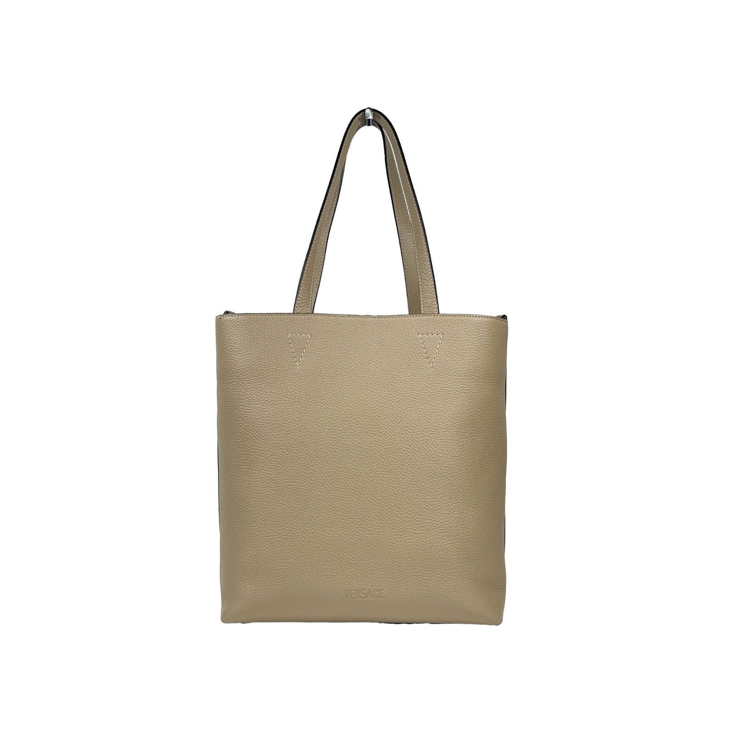 Versace Medusa Large Leather Tote Bag With Pouch