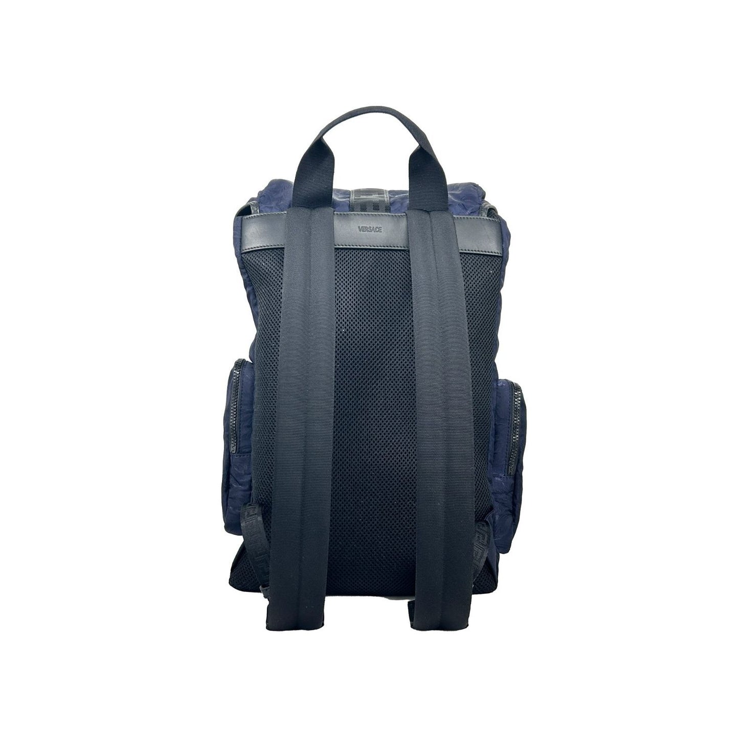 Versace Medusa Nylon Buckle Drawstring Backpack Bag
