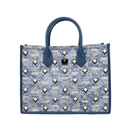 MCM Aren Munchen Denim Tote Bag