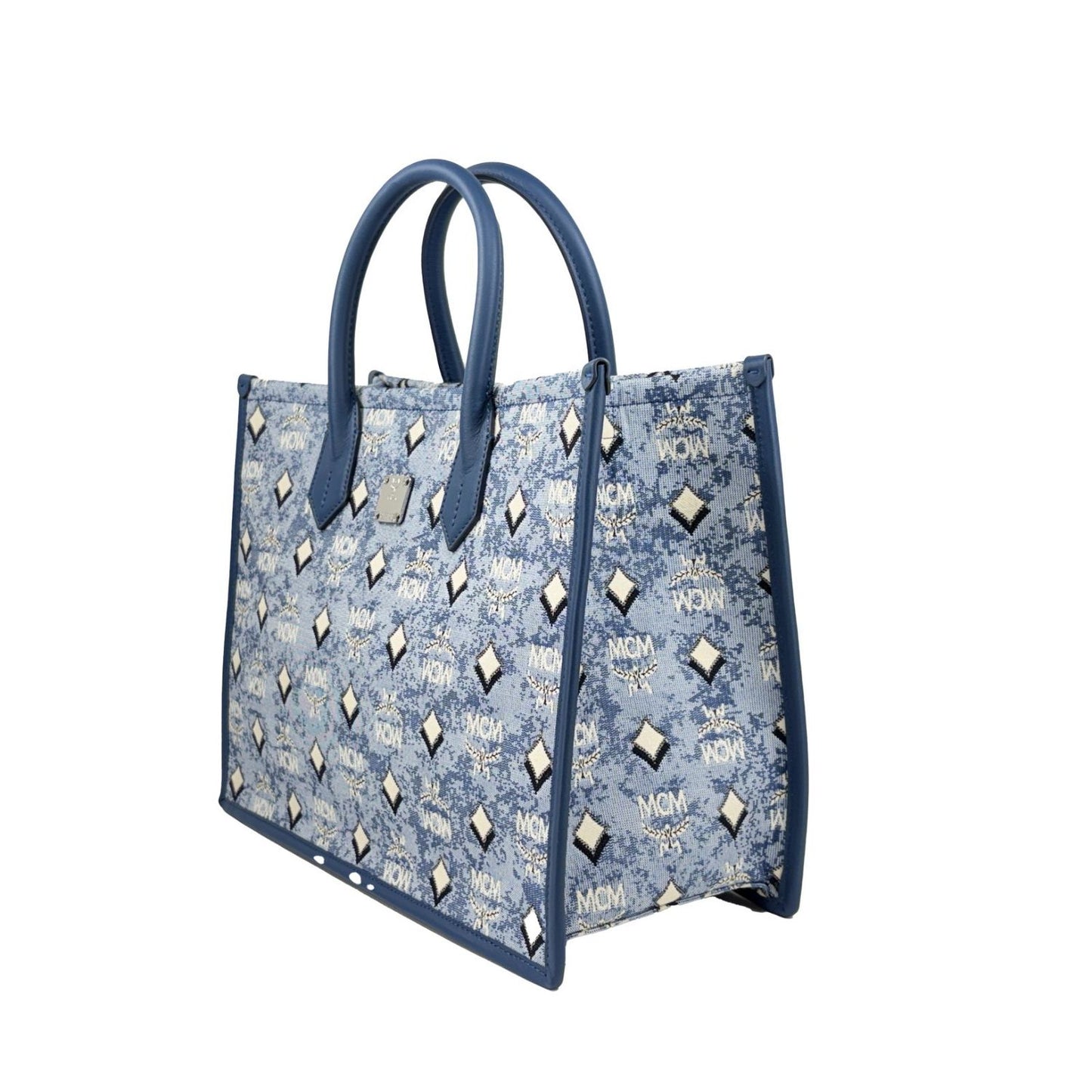 MCM Aren Munchen Denim Tote Bag