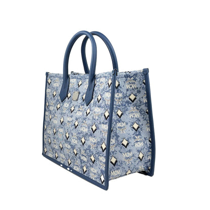 MCM Aren Munchen Denim Tote Bag