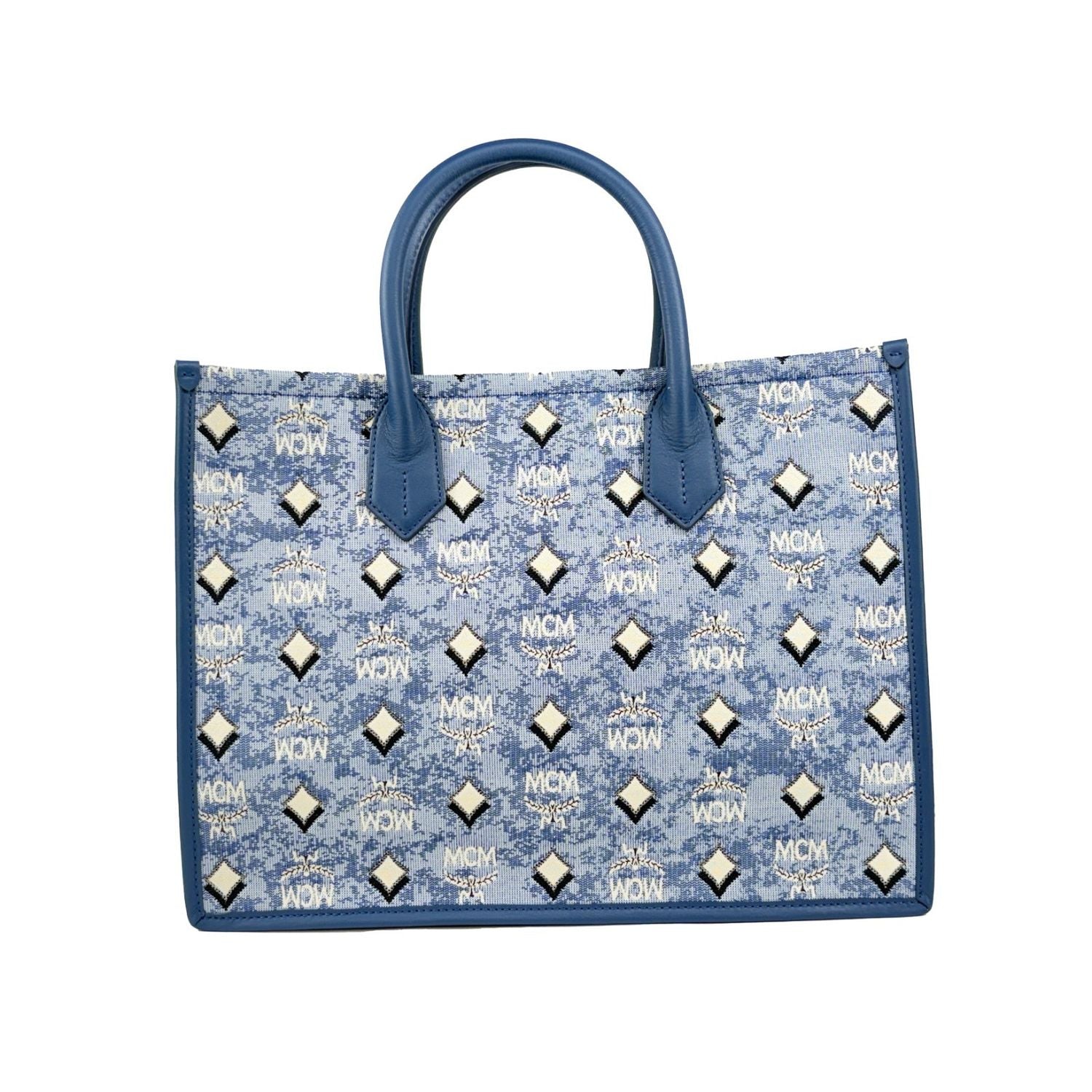 MCM Aren Munchen Denim Tote Bag