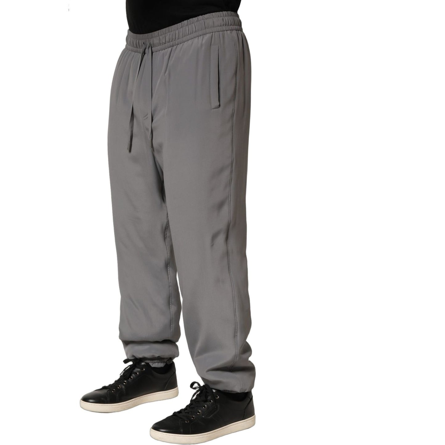 Dolce & Gabbana Gray Cotton Jogger Sweatpants Trouser Pants