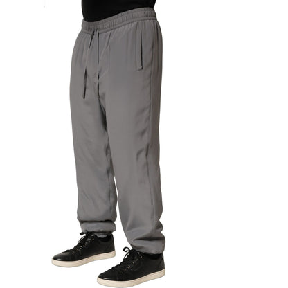 Dolce & Gabbana Gray Cotton Jogger Sweatpants Trouser Pants