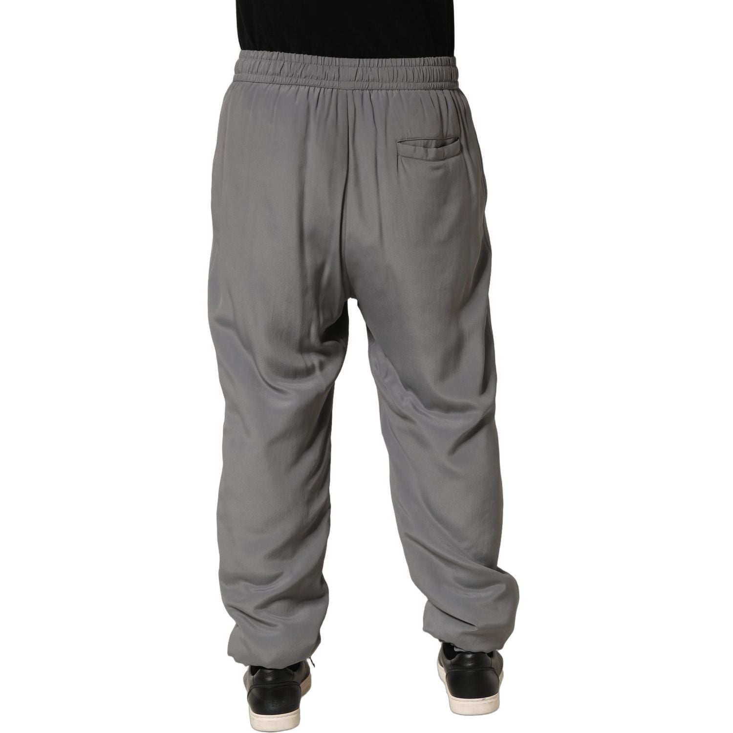 Dolce & Gabbana Gray Cotton Jogger Sweatpants Trouser Pants