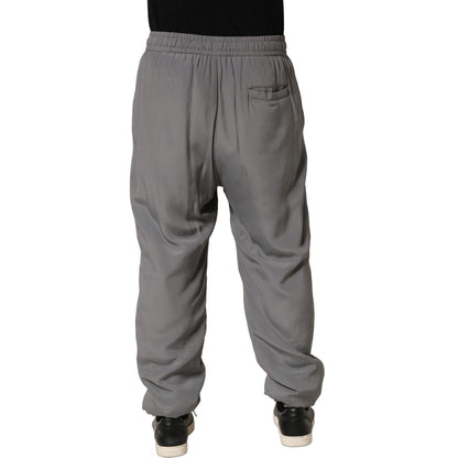 Dolce & Gabbana Gray Cotton Jogger Sweatpants Trouser Pants