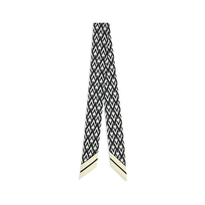 Valentino Garavani Blue Silk Scarf
