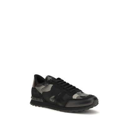 Valentino Garavani Black Polyamide Athletic Sneakers