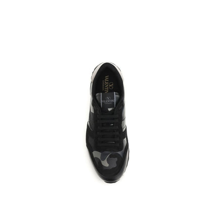 Valentino Garavani Black Polyamide Athletic Sneakers