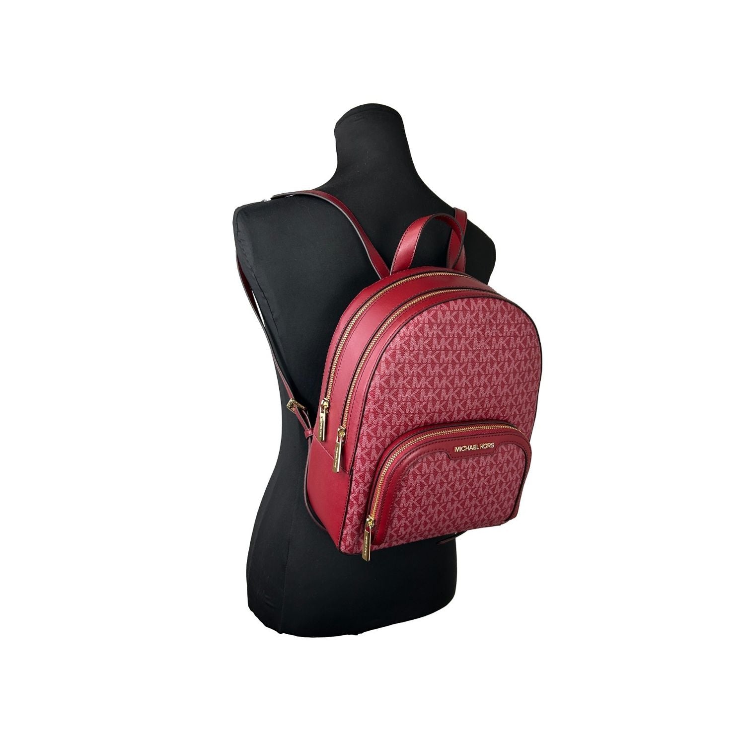 Michael Kors Jaycee Medium Cherry Signature PVC Backpack