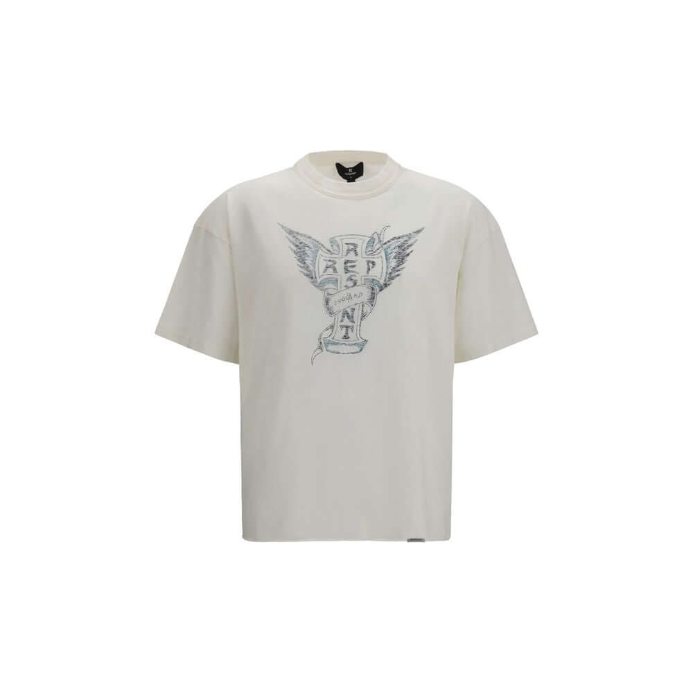 Represent White Cotton T-Shirt