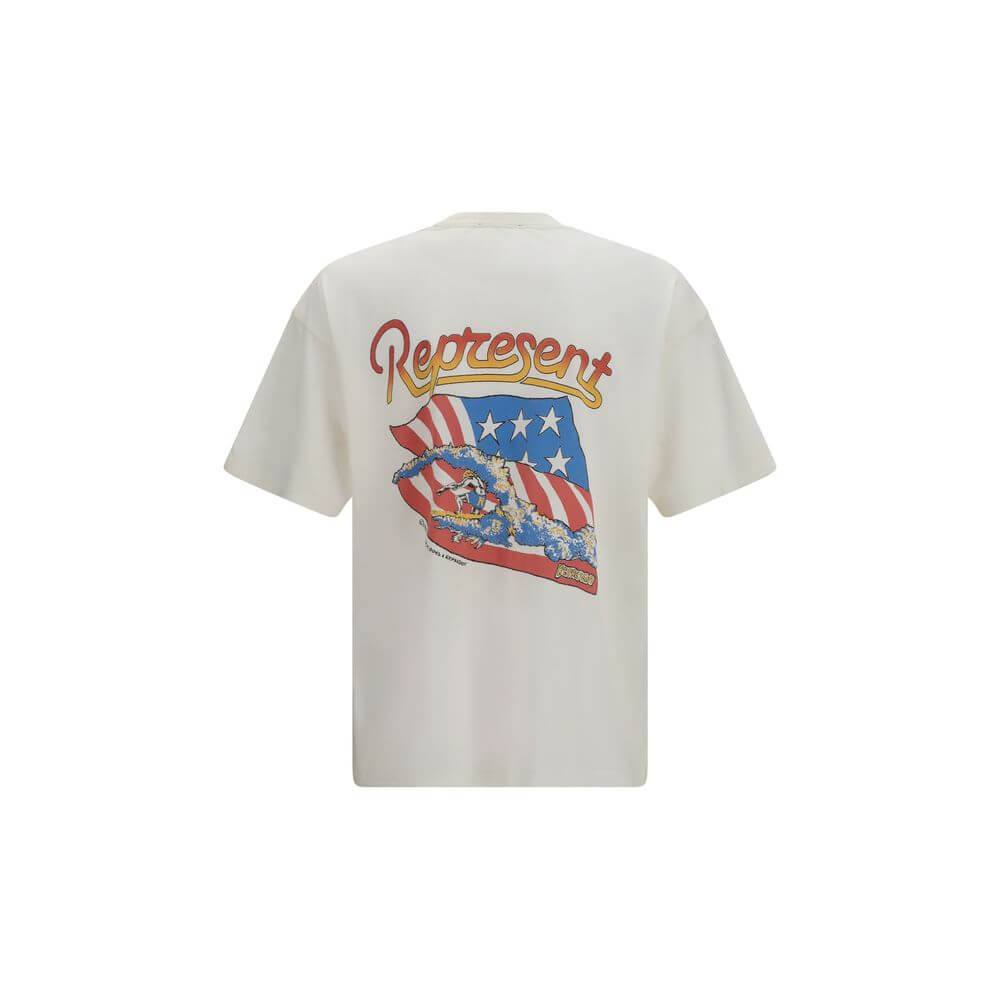 Represent White Cotton T-Shirt