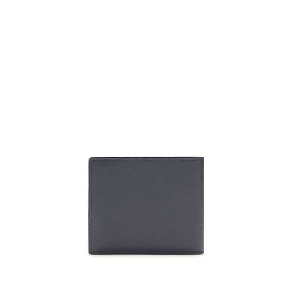 Ferragamo Blue Calf Leather Bos Taurus Wallet