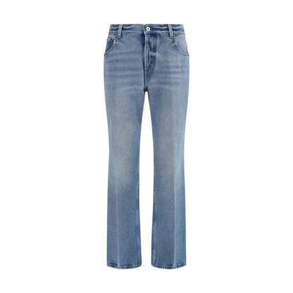 Miu Miu Blue Cotton Relaxed Fit Jeans
