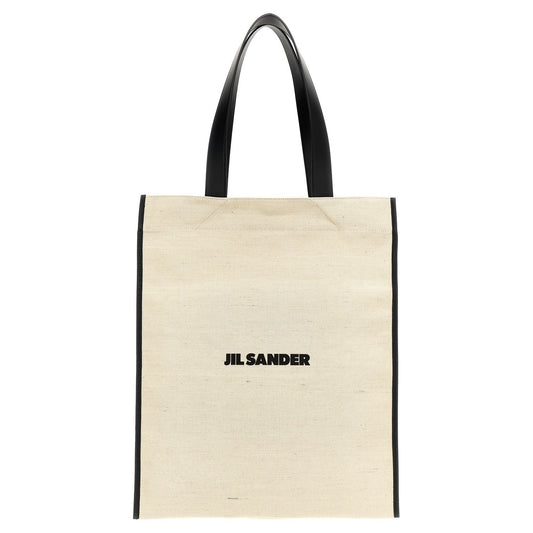 Jil Sander Bicolor Cotton Tote Bag