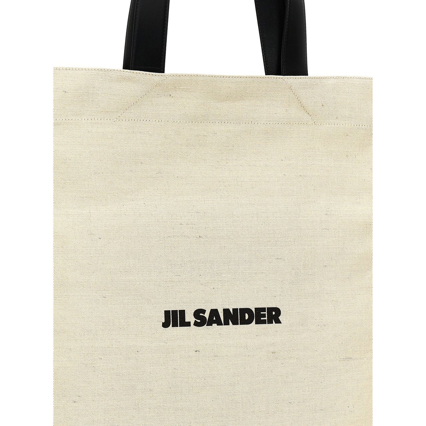 Jil Sander Bicolor Cotton Tote Bag