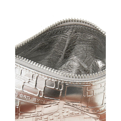 Comme Des Garçons Silver Calfskin Cardholder