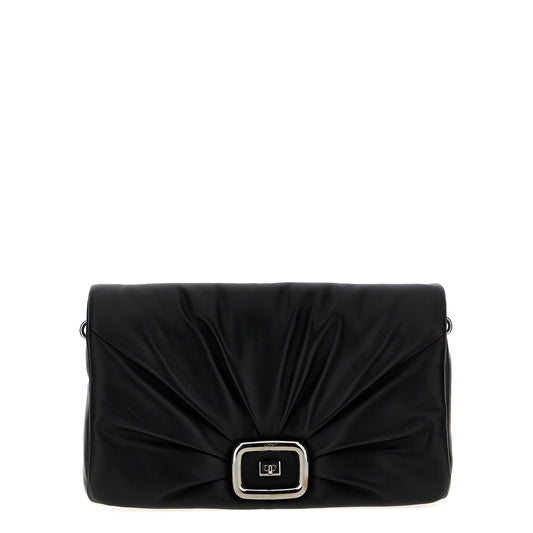 Roger Vivier Black Leather Shoulder Bag