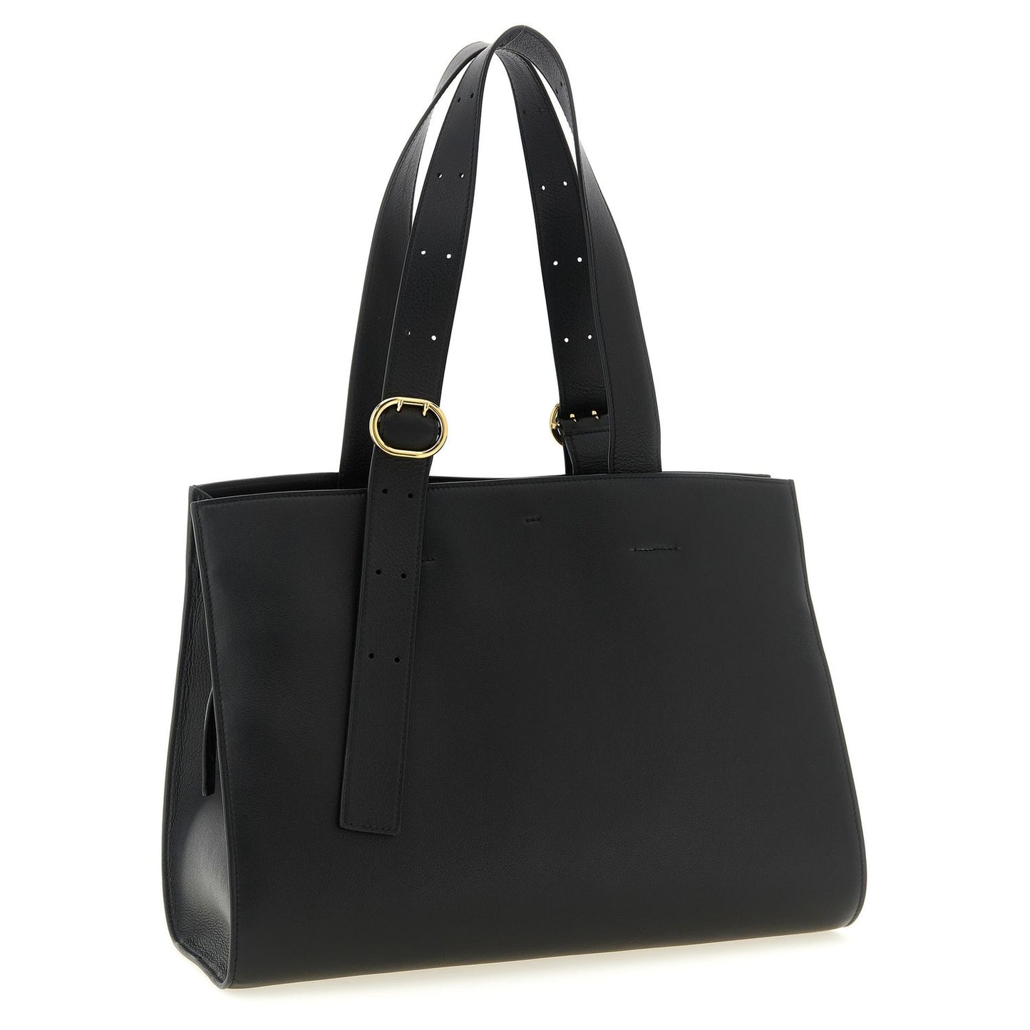 Jil Sander Black Calfskin Tote Bag