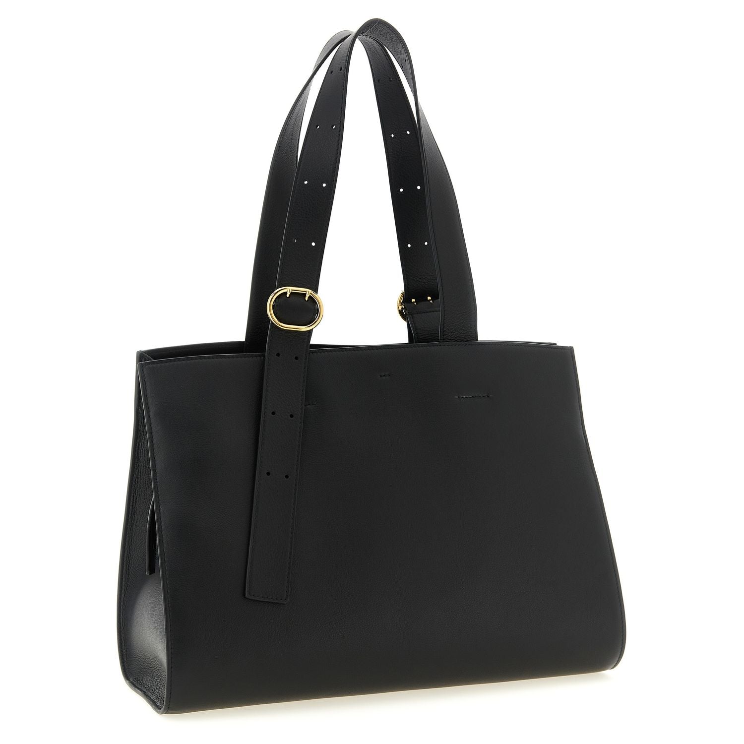 Jil Sander Black Calfskin Tote Bag