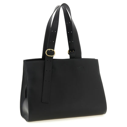 Jil Sander Black Calfskin Tote Bag