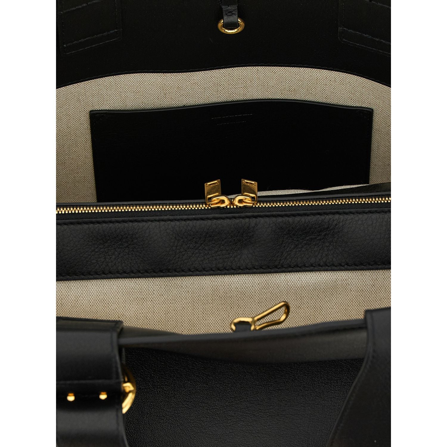 Jil Sander Black Calfskin Tote Bag