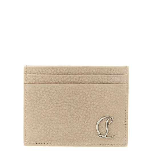 Christian Louboutin Beige Calfskin Cardholder