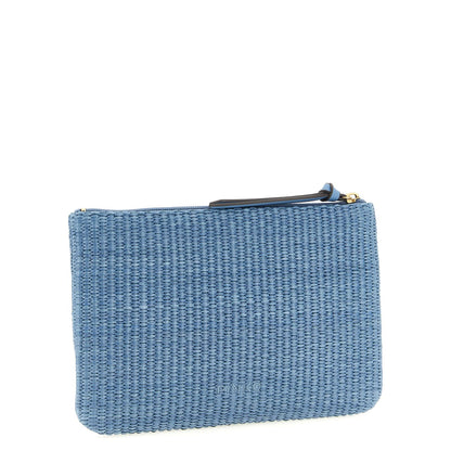 PINKO Blue Polypropylene Clutch Bag