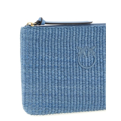 PINKO Blue Polypropylene Clutch Bag