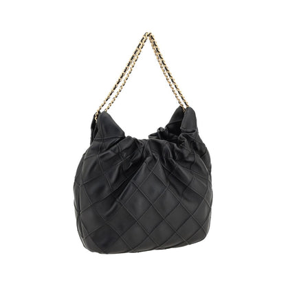 Tory Burch Black Lamb Ovis Aries Aries Shoulder Bag