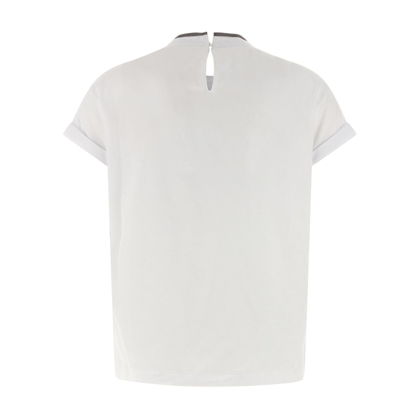 Brunello Cucinelli White Cotton T-Shirt