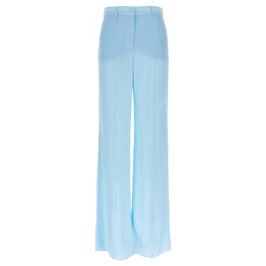 Sportmax Blue Viscose Casual Pants