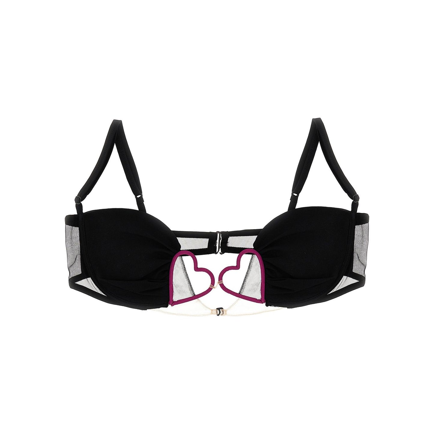 Nensi Dojaka Black Polyamide Bra