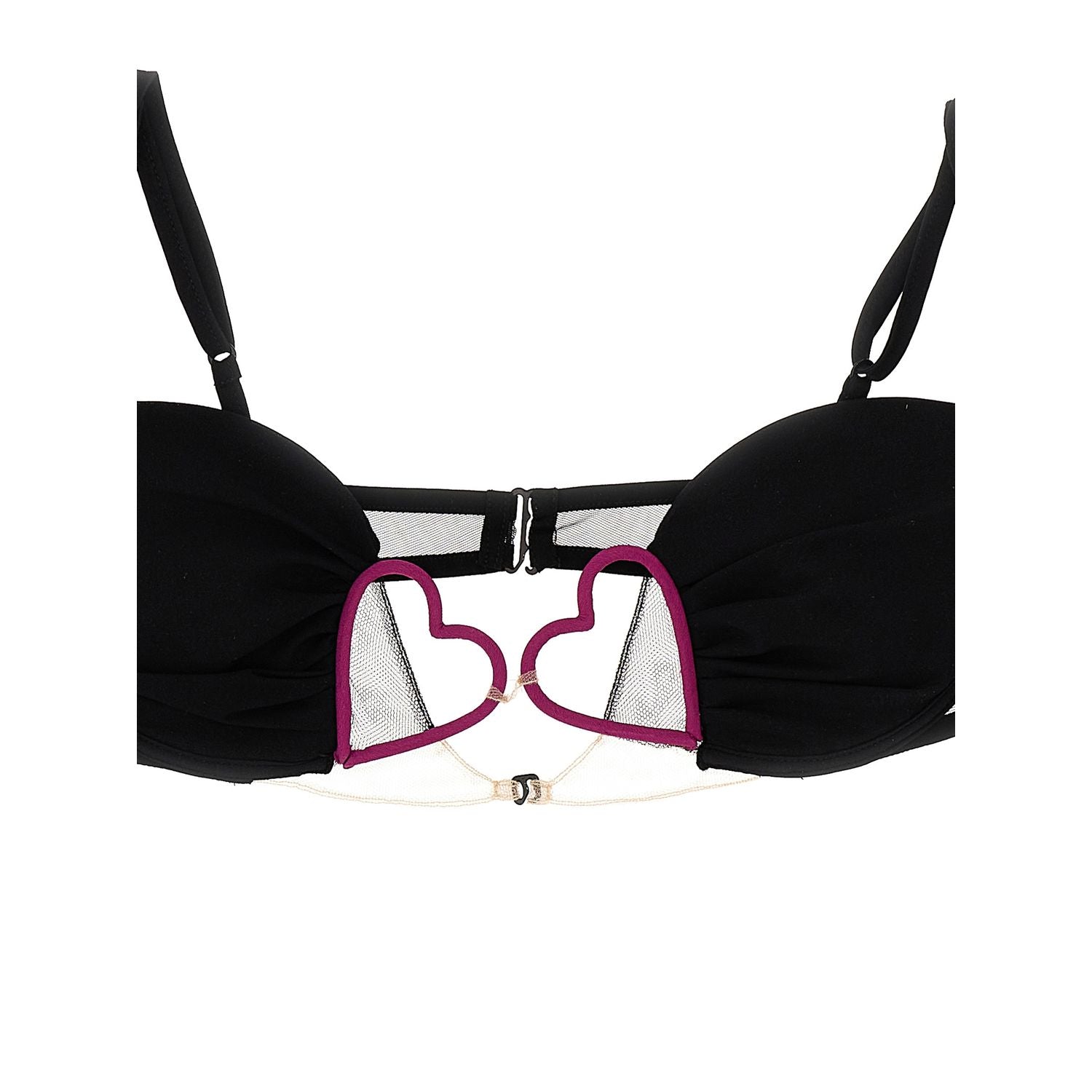 Nensi Dojaka Black Polyamide Bra