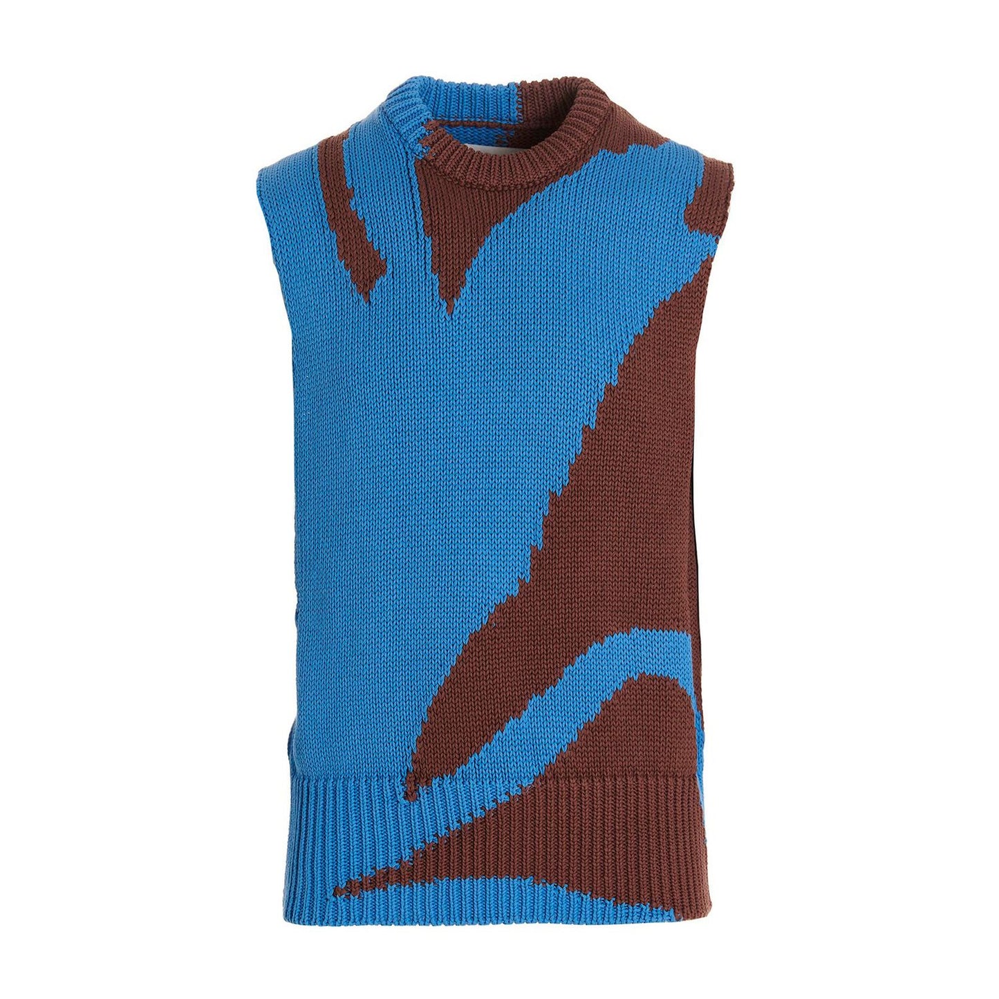 Jil Sander Multicolor Cotton Sleeveles Sweater